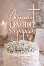 Load image into Gallery viewer, Name First Holy Communion / Baptism / Confirmation Cake Topper
