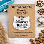 Load image into Gallery viewer, Custom Engraved Cat ID Tag

