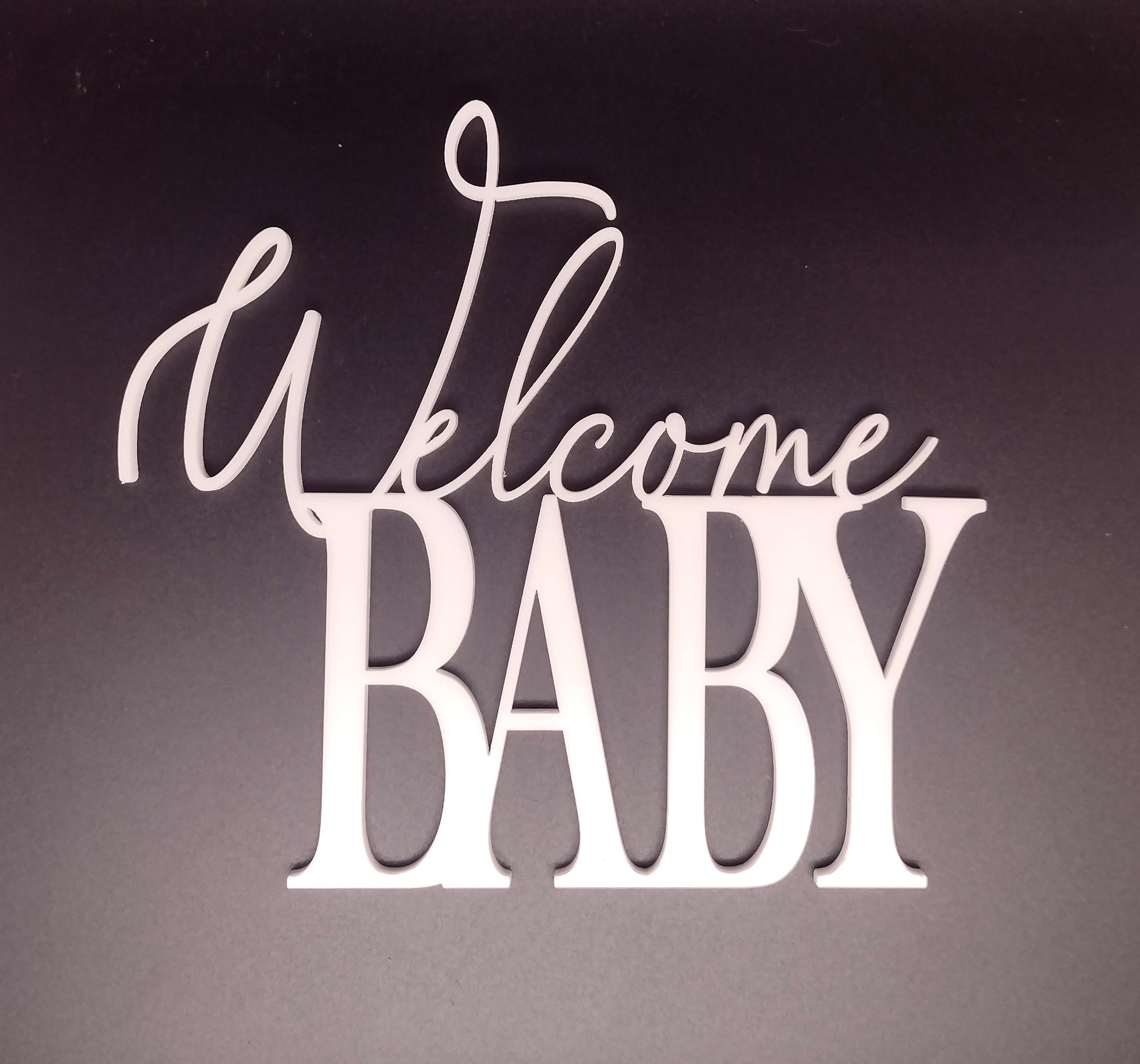 Welcome Baby Cake Topper / Fropper