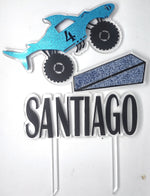 Load image into Gallery viewer, Monster Truck Megalodon Cake Topper Double layer (Monster Jam)

