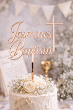 Load image into Gallery viewer, Name First Holy Communion / Baptism / Confirmation Cake Topper
