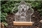 Load image into Gallery viewer, Personalised Pet Memorial Slate Plaque (Custom Photo Engraved)
