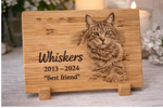 Load image into Gallery viewer, Personalised Pet Memorial Slate Plaque (Custom Photo Engraved)
