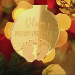 Load and play video in Gallery viewer, Baby's First Christmas Bauble Ornament (Multiple Colours Available)
