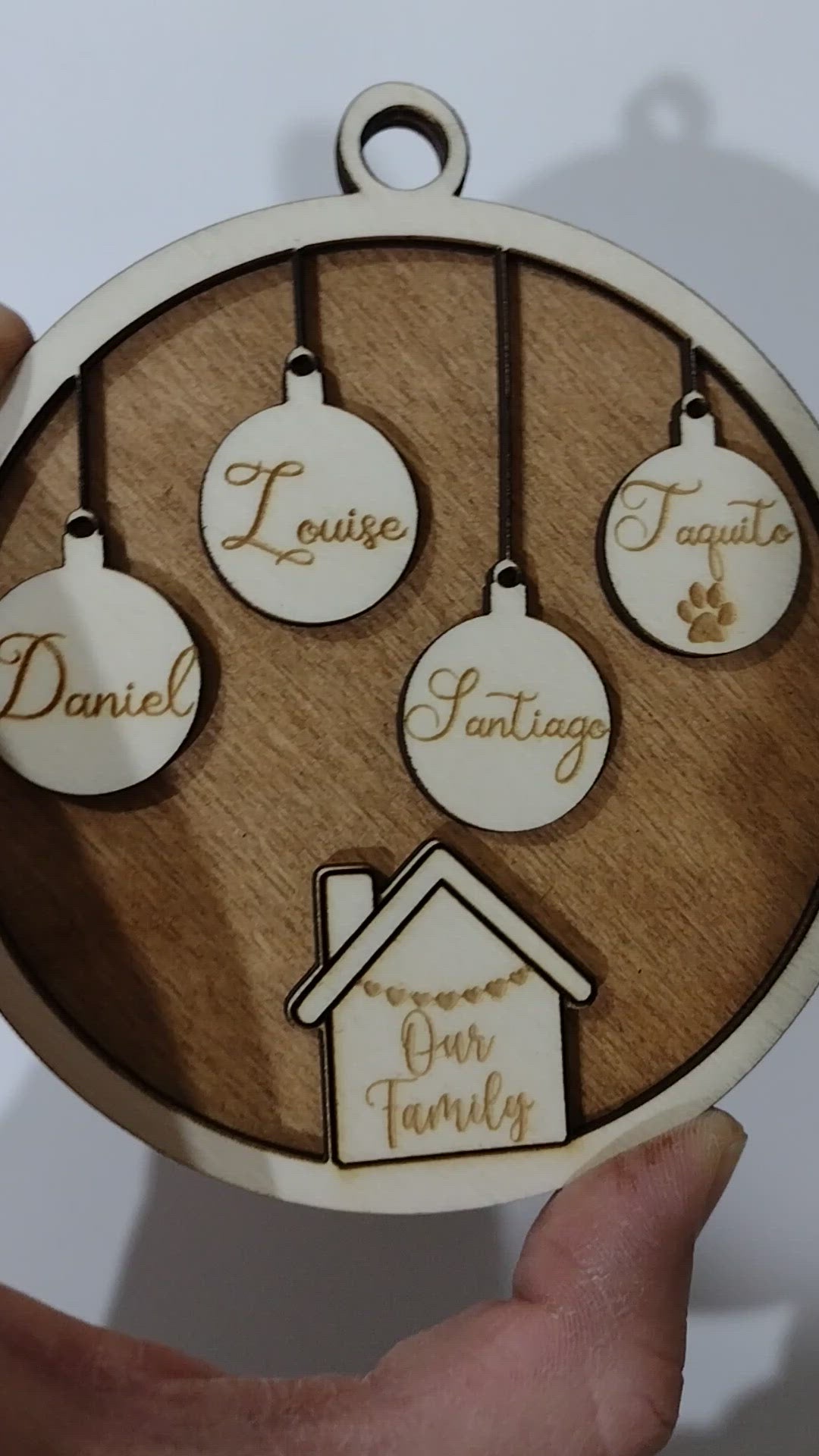 Personalised Family Christmas Ornament 2021