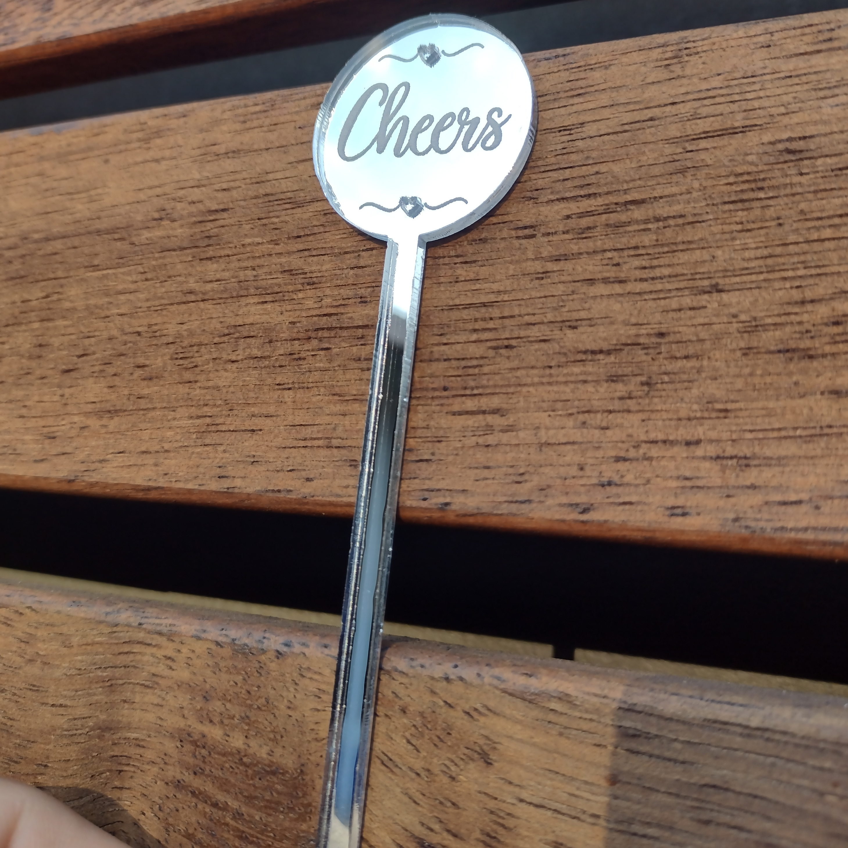 Cocktail Stirrers Personalised Customised Rose Gold Gold Silver Mirror for Weddings, Engagements, Special Ocassion Party Celebrations