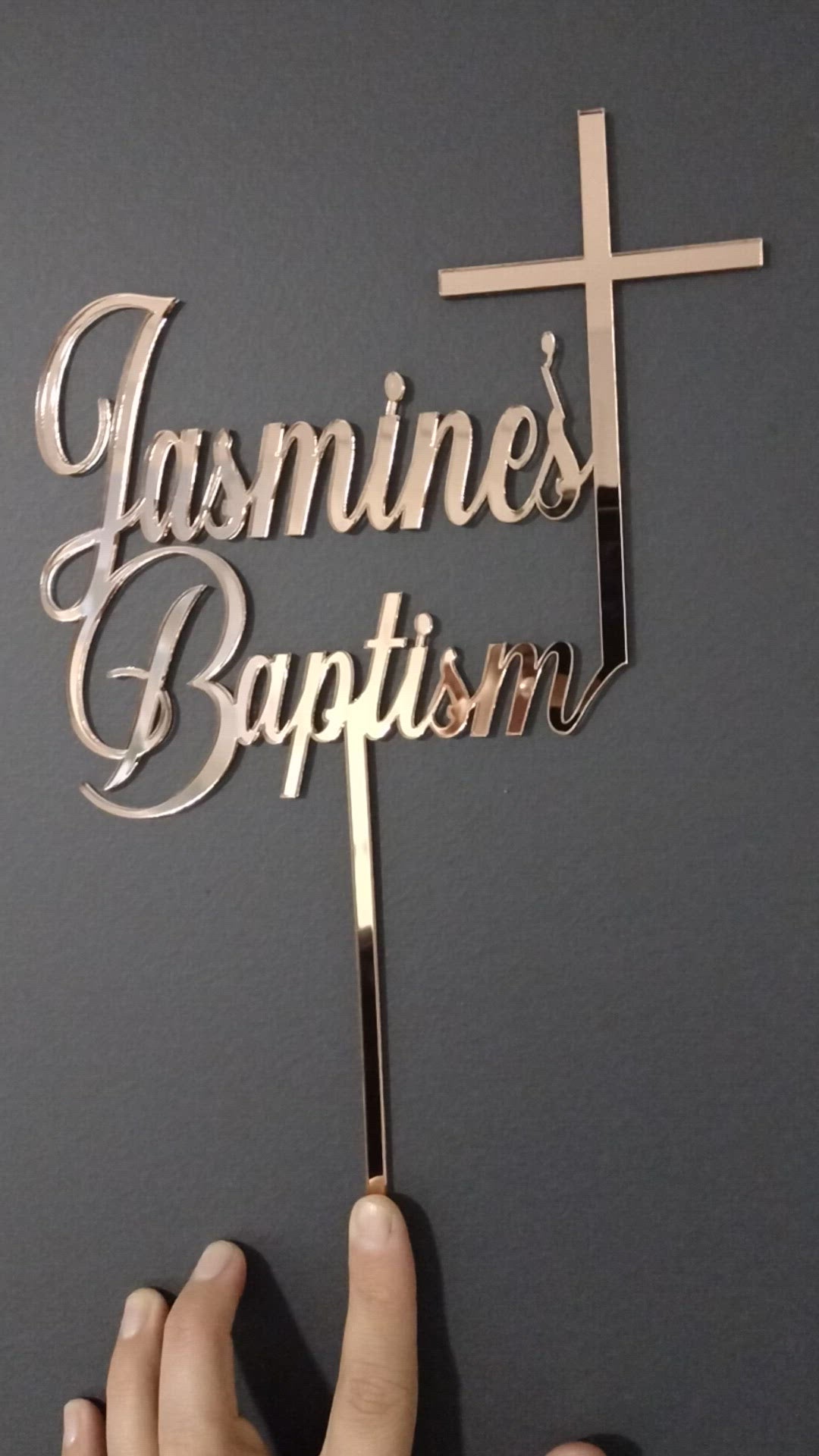 Name First Holy Communion / Baptism / Confirmation Cake Topper