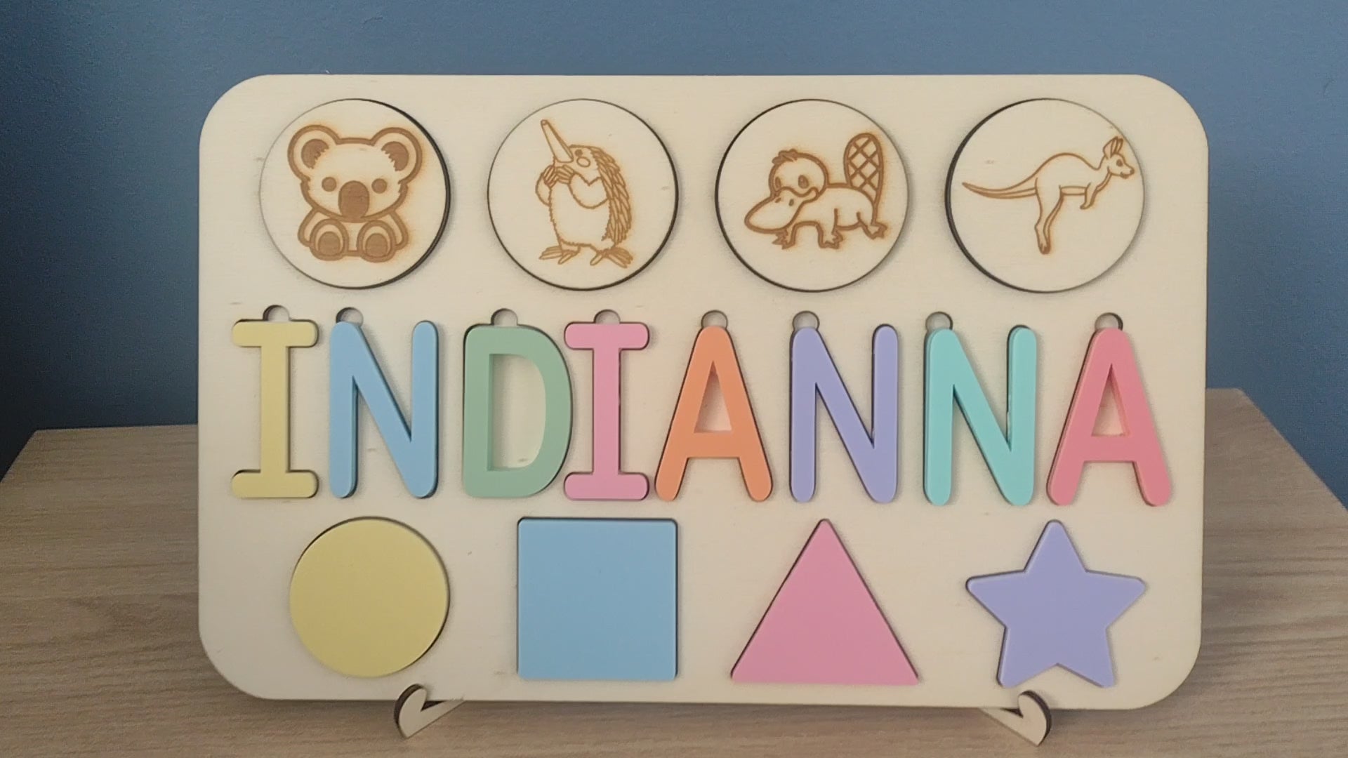 Australian Name Puzzle - Board