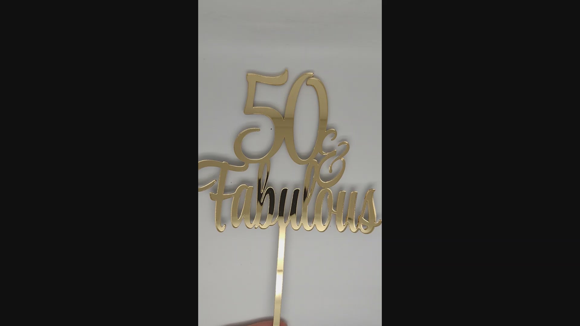 Age + & Fabulous Cake Topper