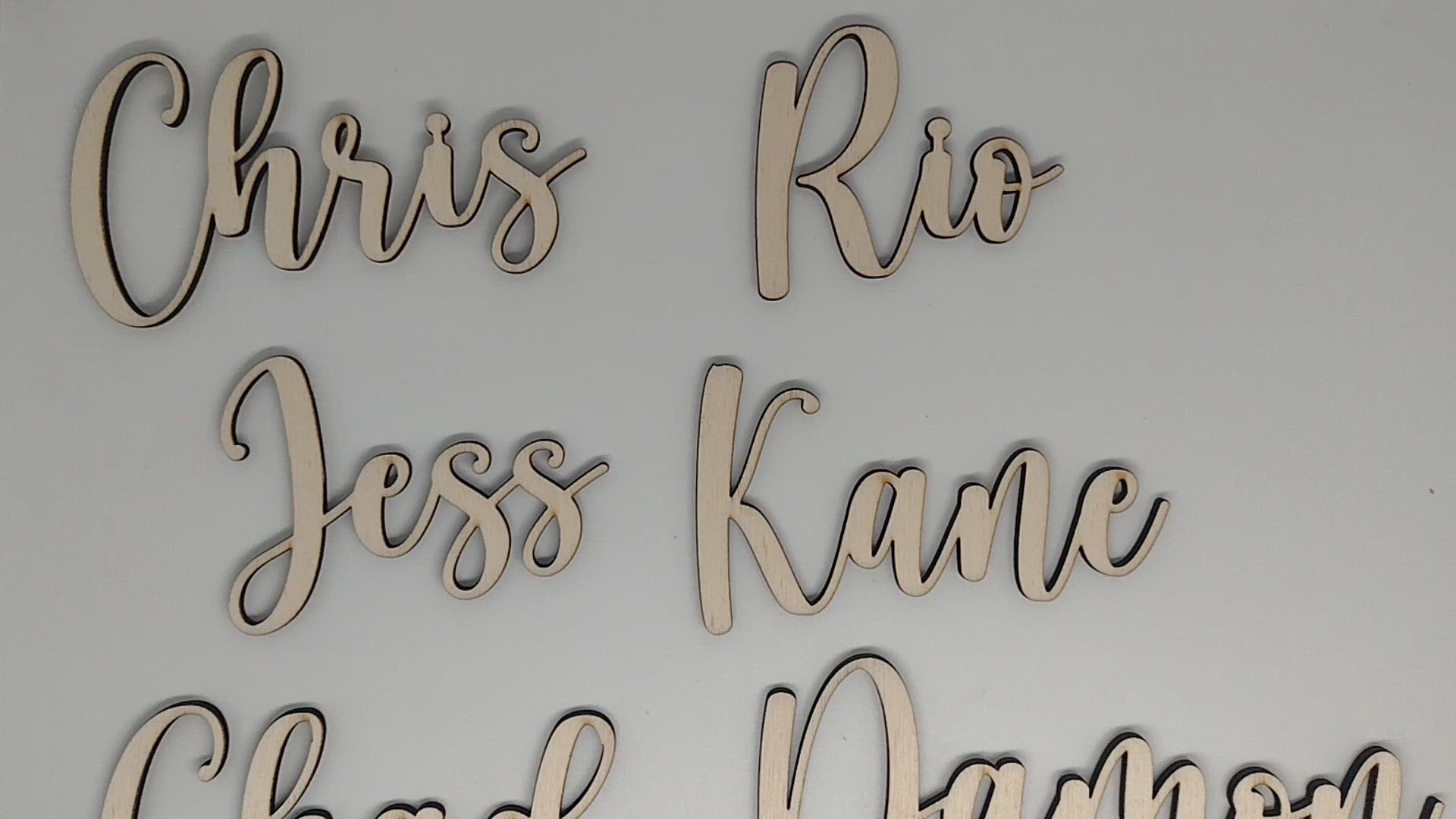 Name Place Cards - Honey Style