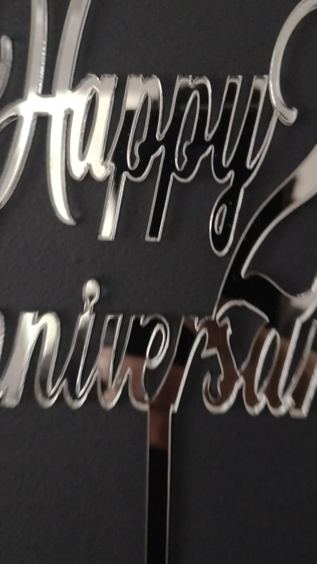 Happy + Years + Anniversary Cake Topper