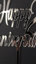 Load and play video in Gallery viewer, Happy + Years + Anniversary Cake Topper

