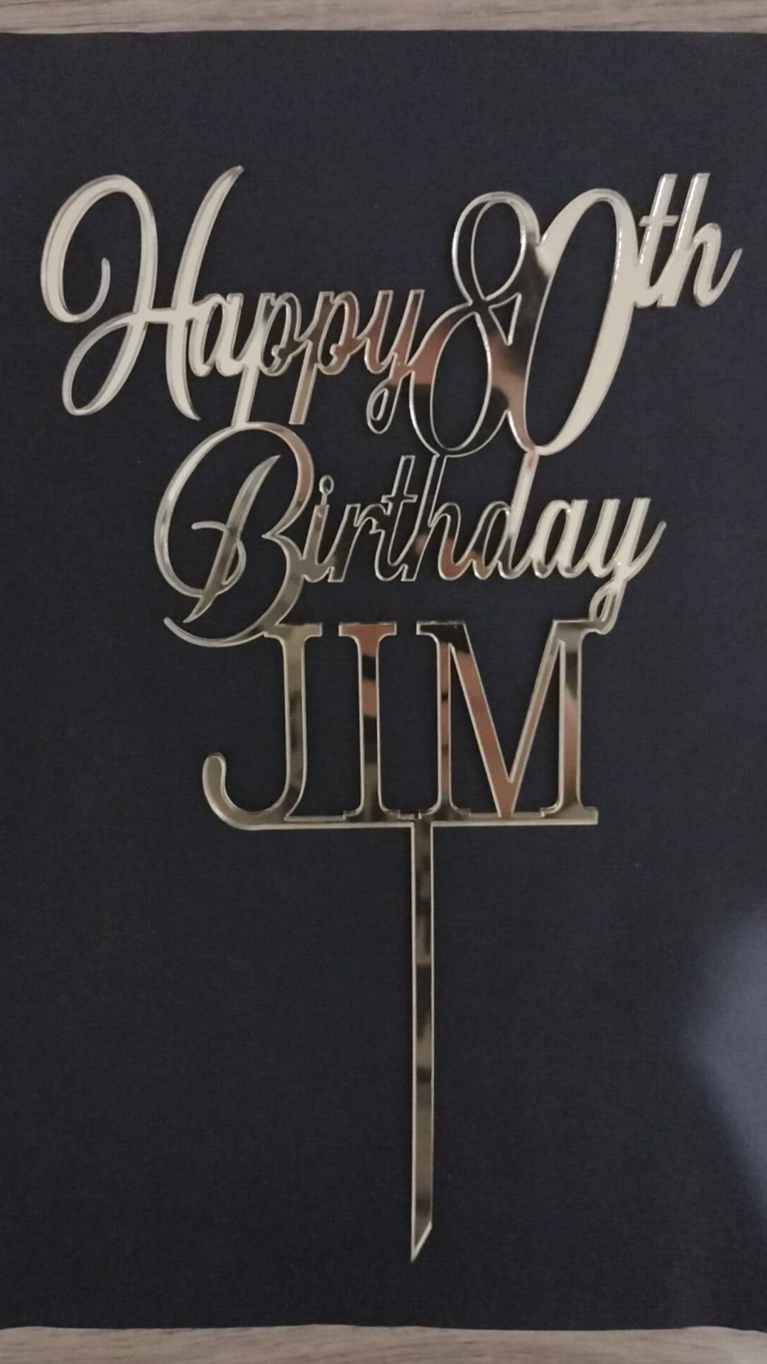 Happy Birthday + Age + CL Name Cake Topper