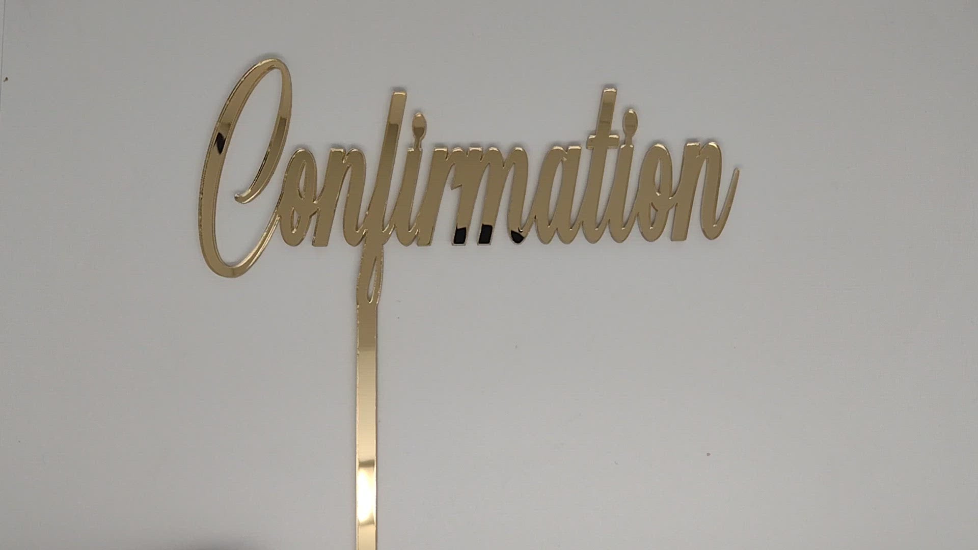 Confirmation Cake Topper