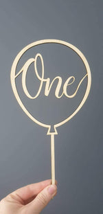 Load image into Gallery viewer, Balloon Cake Topper - Craftyroo
