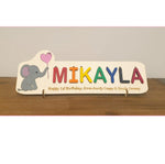 Load image into Gallery viewer, Elephant Name Puzzle - Craftyroo

