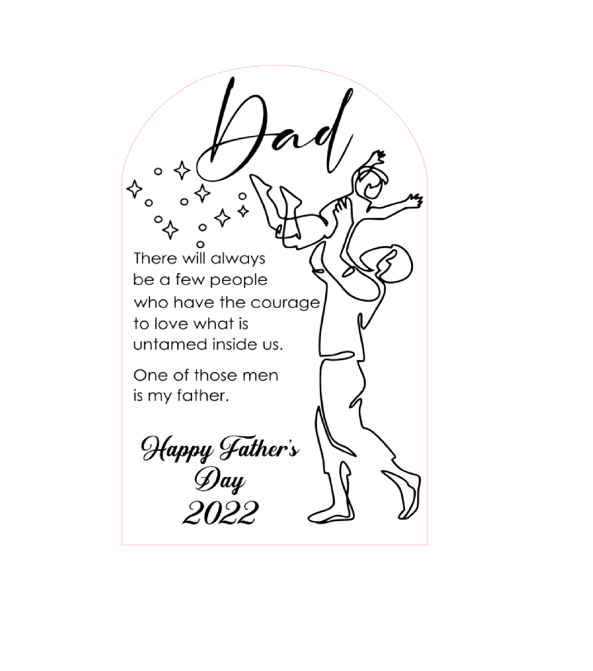 Personalised Dad / Daddy / Fathers Day Plaque with a Stand