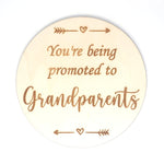 Load image into Gallery viewer, You&#39;re being promoted to Grandparents Announcement Disc
