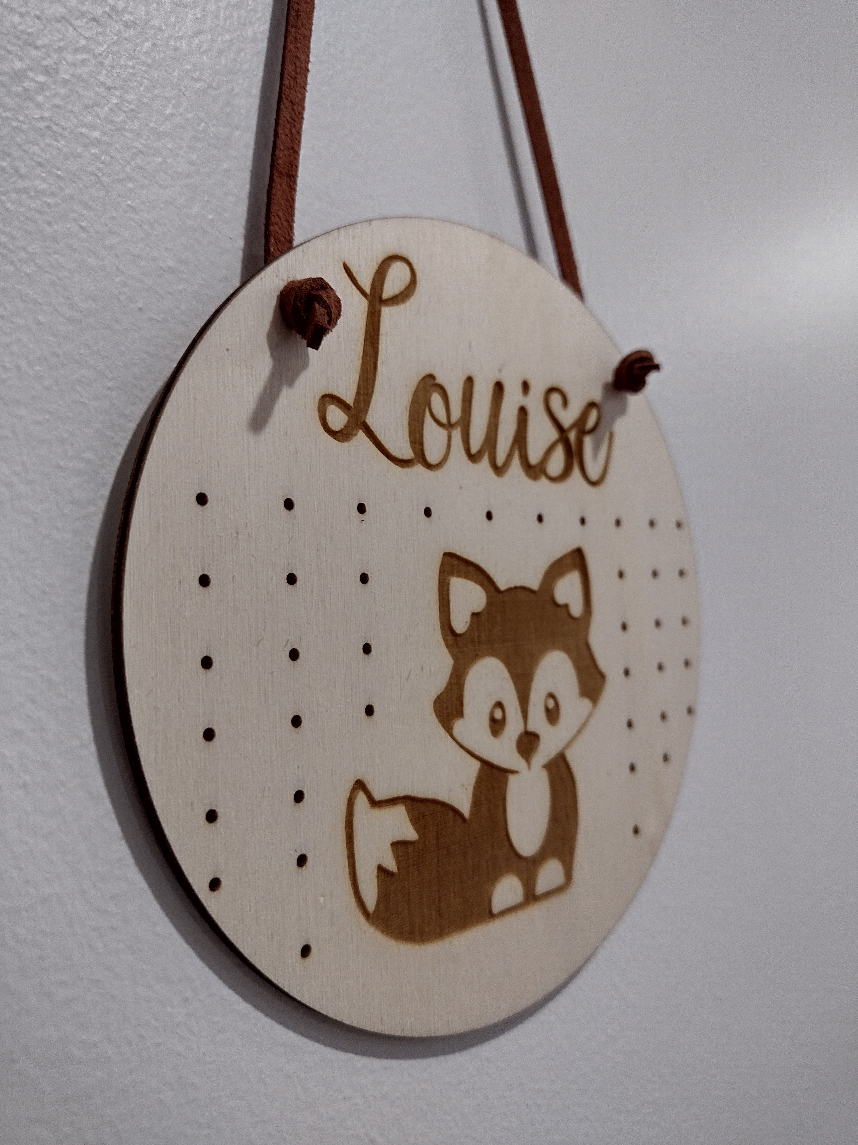 Personalised Round Earring Hanger / Holder