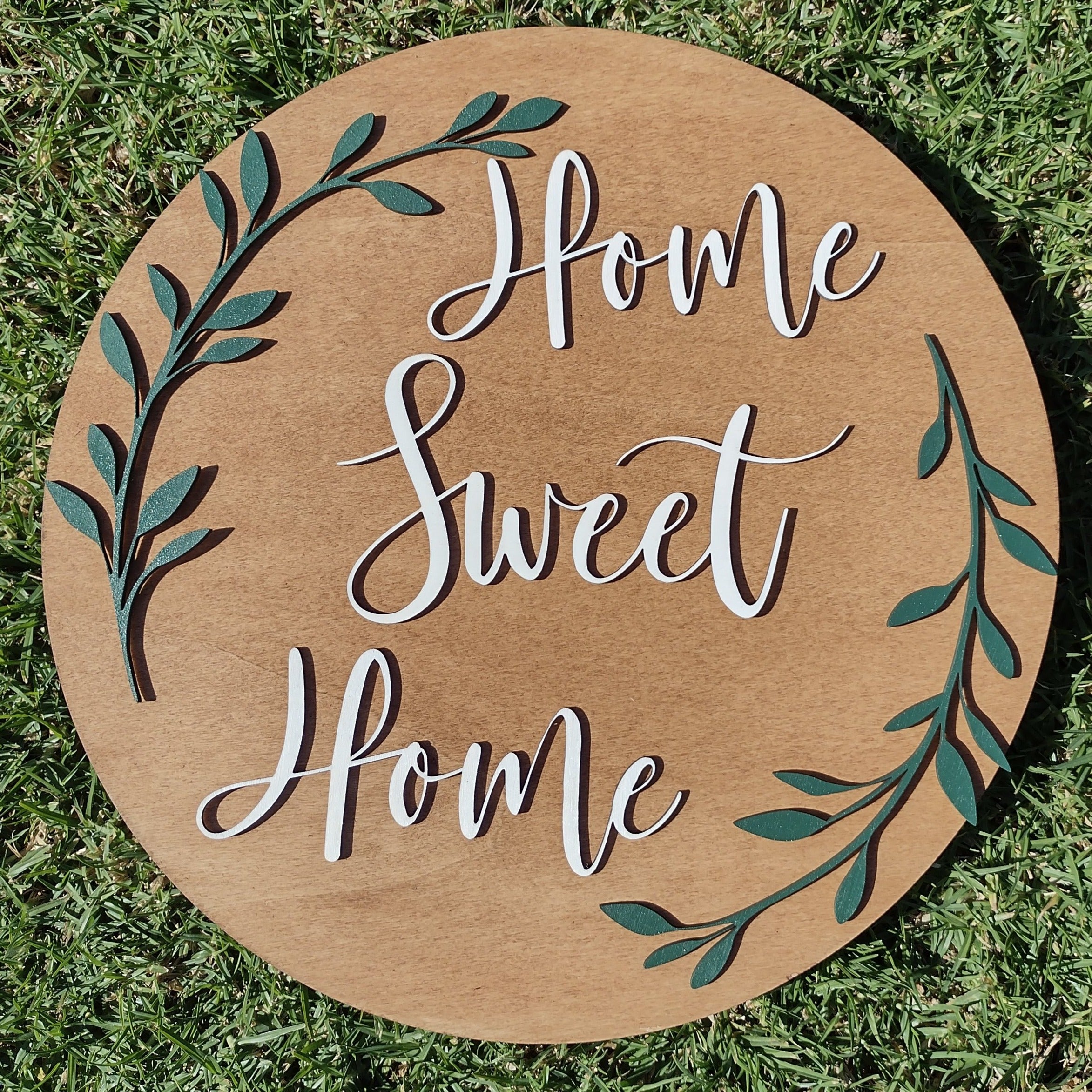 Home Sweet Home Wooden Sign Door Hanger