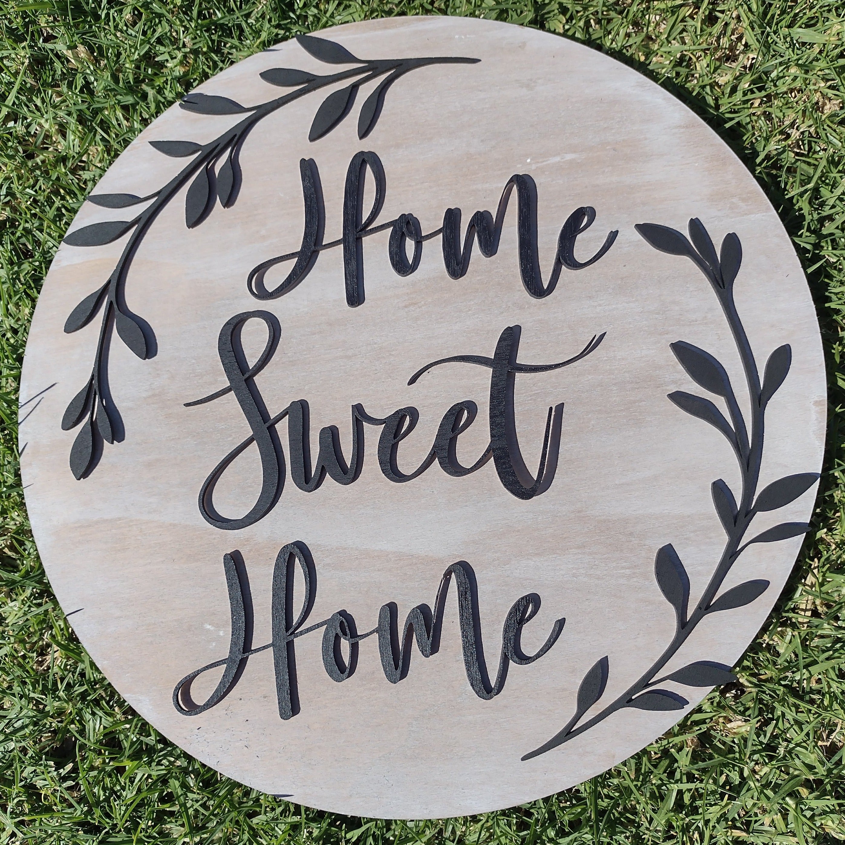 Home Sweet Home Wooden Sign Door Hanger