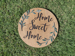 Load image into Gallery viewer, Home Sweet Home Wooden Sign Door Hanger
