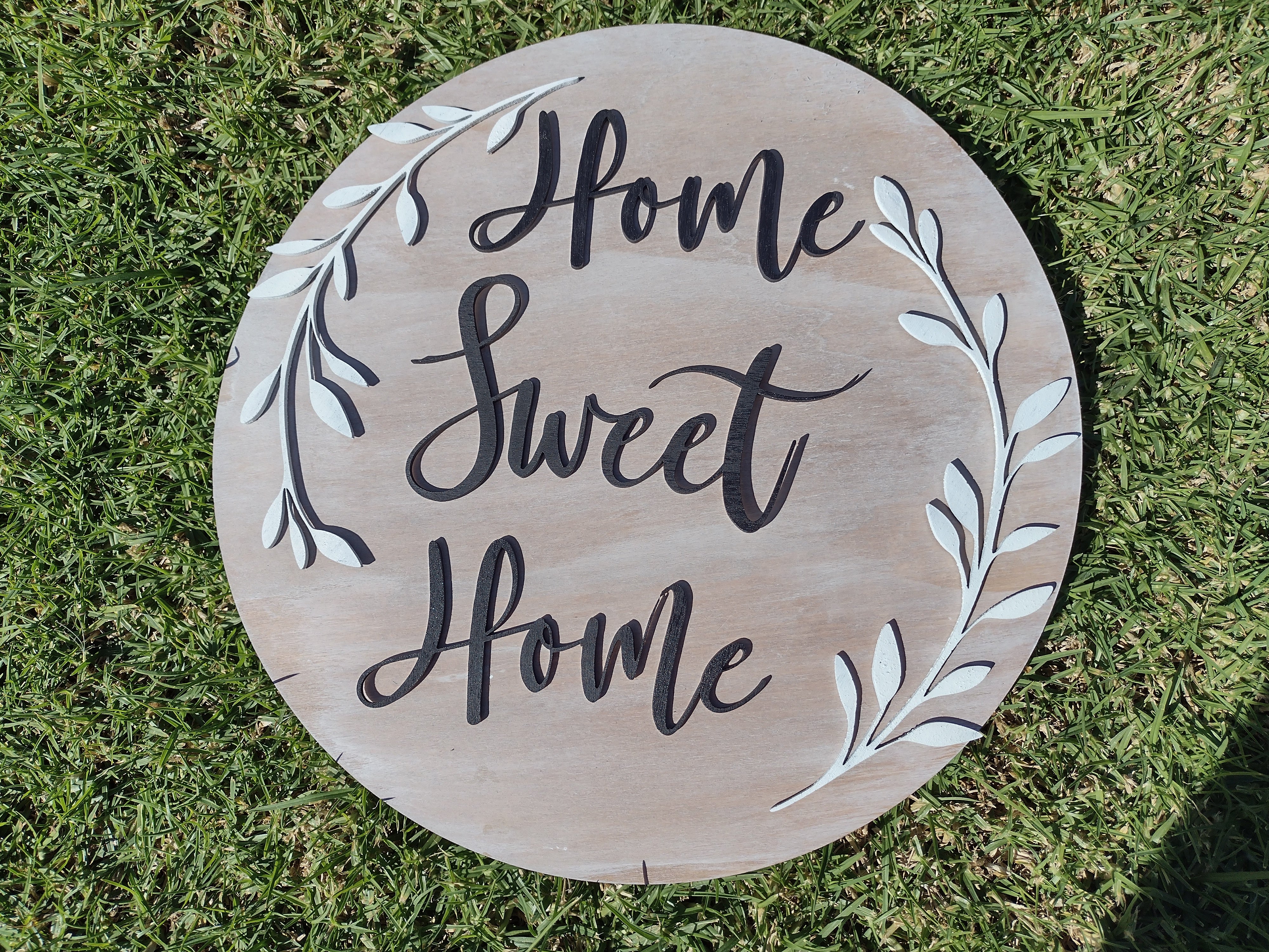 Home Sweet Home Wooden Sign Door Hanger