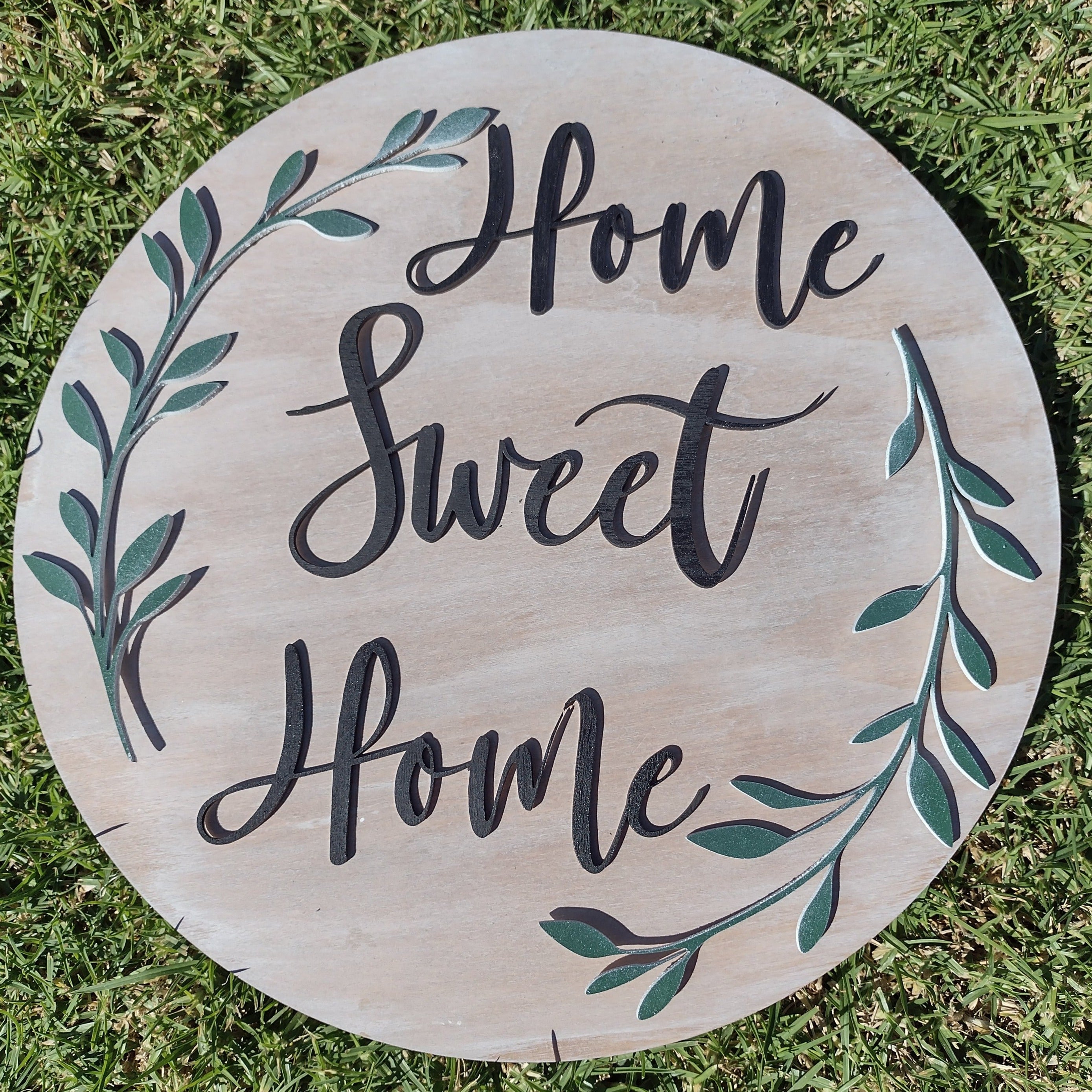 Home Sweet Home Wooden Sign Door Hanger