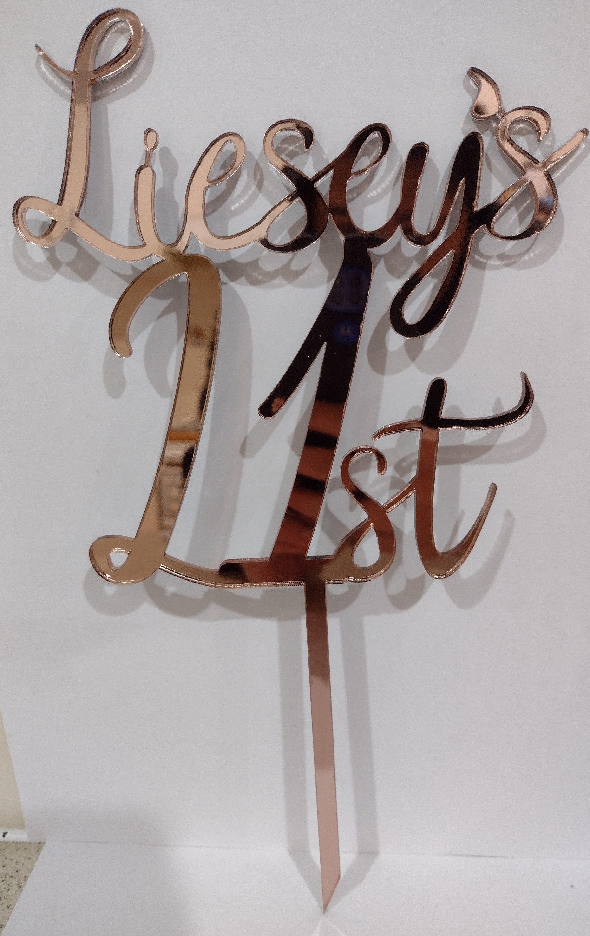 Name's Age Cake Topper Birthday