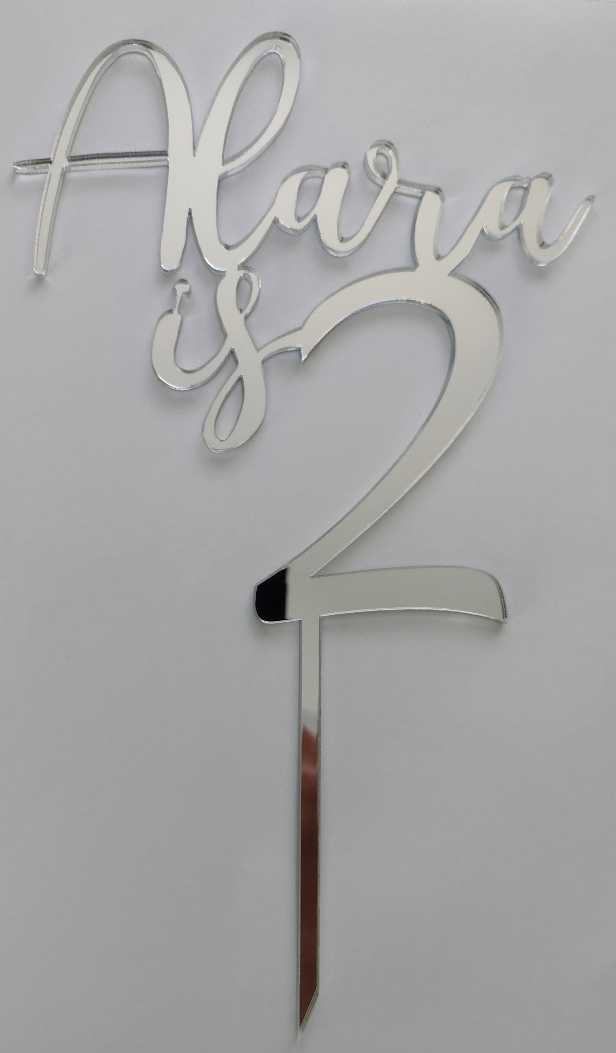 Name is 3 (1, 2, 3, 4, 5... any Age) Cake Topper