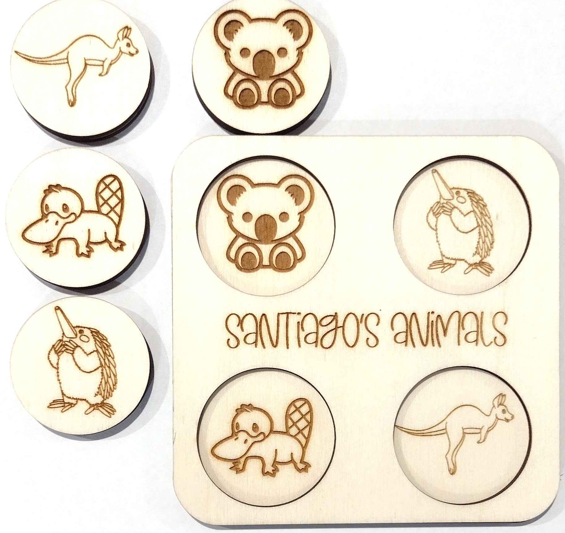 Educational Australian Animal Puzzle