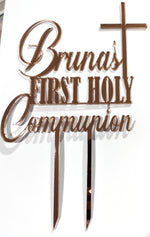 Load image into Gallery viewer, Name First Holy Communion / Baptism / Confirmation Cake Topper
