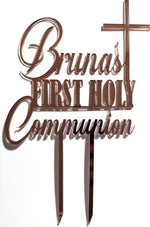 Load image into Gallery viewer, Name First Holy Communion / Baptism / Confirmation Cake Topper

