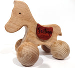 Load image into Gallery viewer, Montessori Wooden Baby Horse Toy
