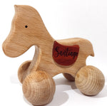 Load image into Gallery viewer, Montessori Wooden Baby Horse Toy
