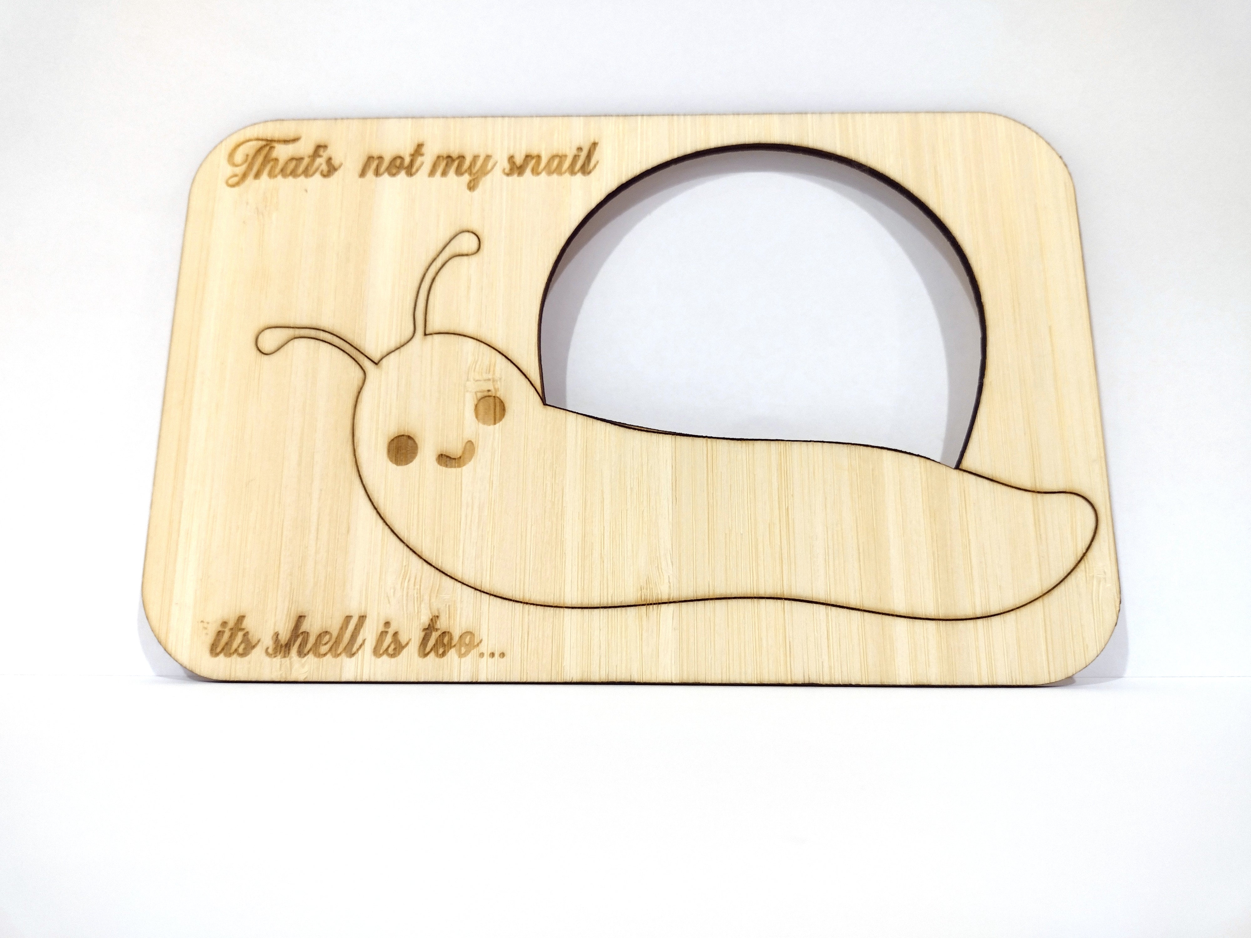 Thats not my snail wooden board toy