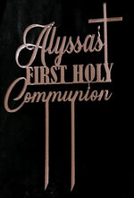 Load image into Gallery viewer, Name First Holy Communion / Baptism / Confirmation Cake Topper
