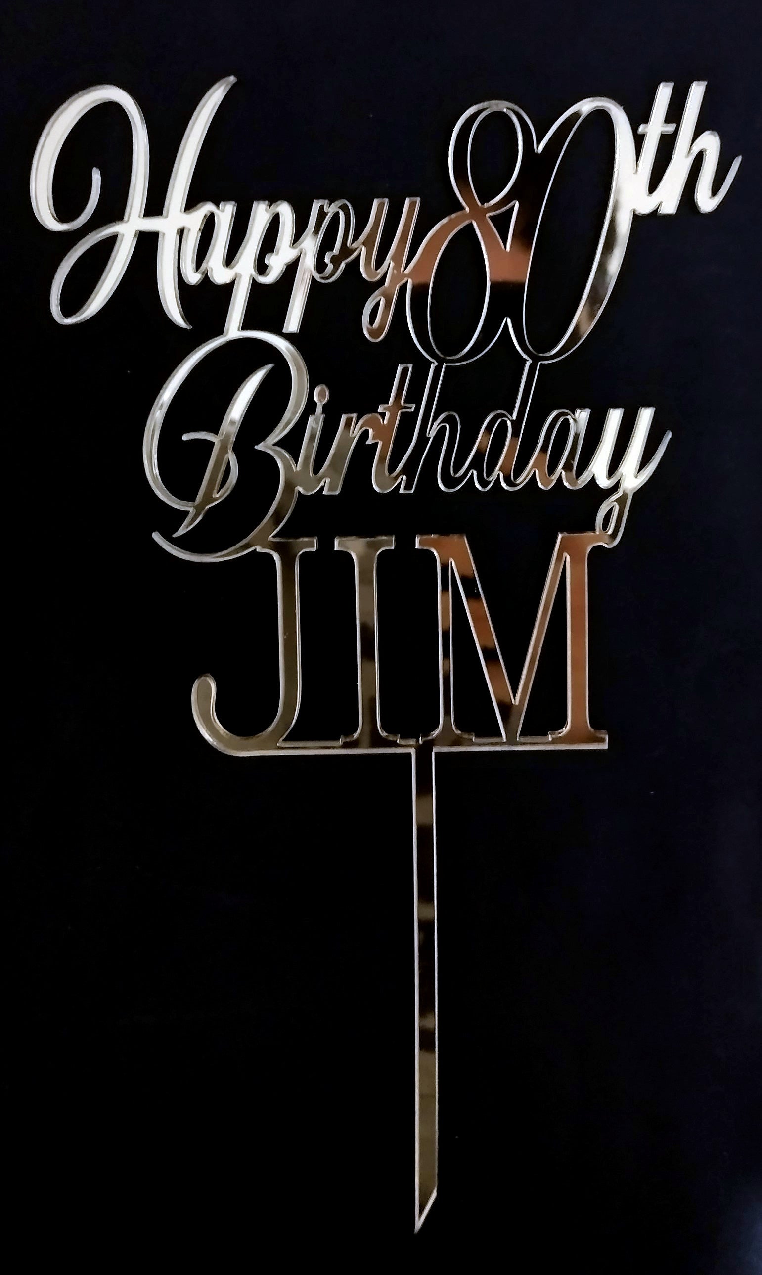 Happy Birthday + Age + CL Name Cake Topper