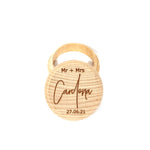 Load image into Gallery viewer, Mr + Mrs | Surname | Date Wooden Ring Box

