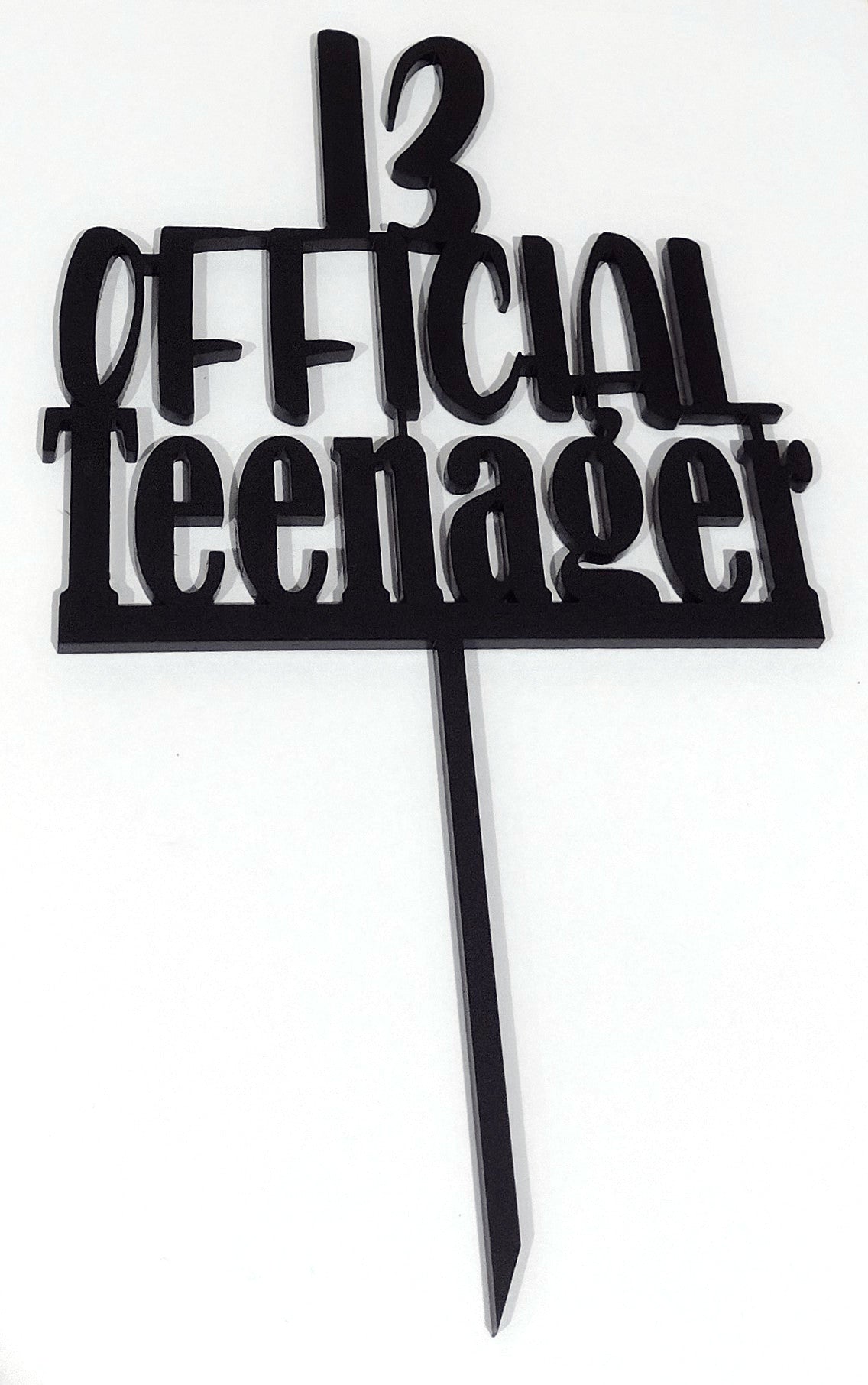 13 Official Teenager  Cake Topper