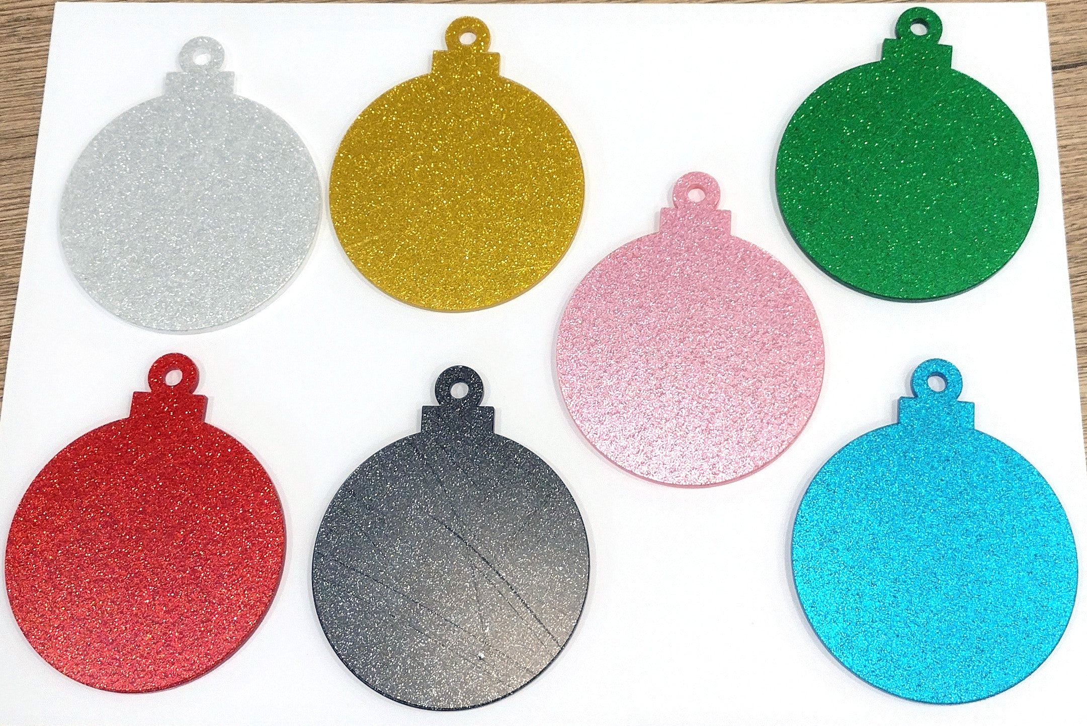 DIY Christmas Ornament Baubles - Blank