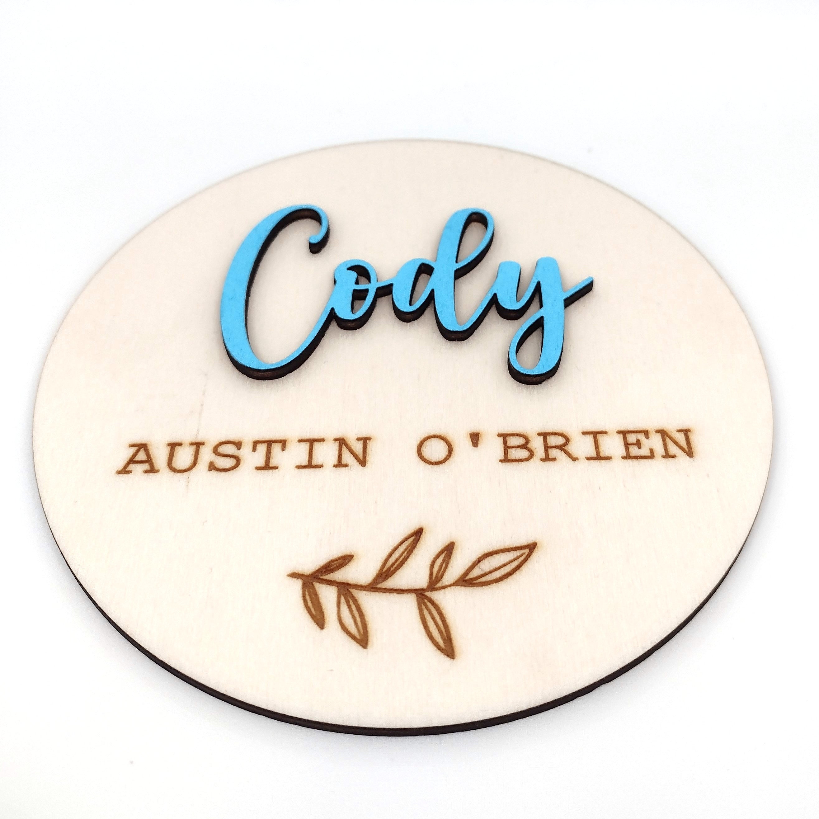 3D Name + Second Name + Surname + Wreath