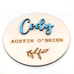 Load image into Gallery viewer, 3D Name + Second Name + Surname + Wreath
