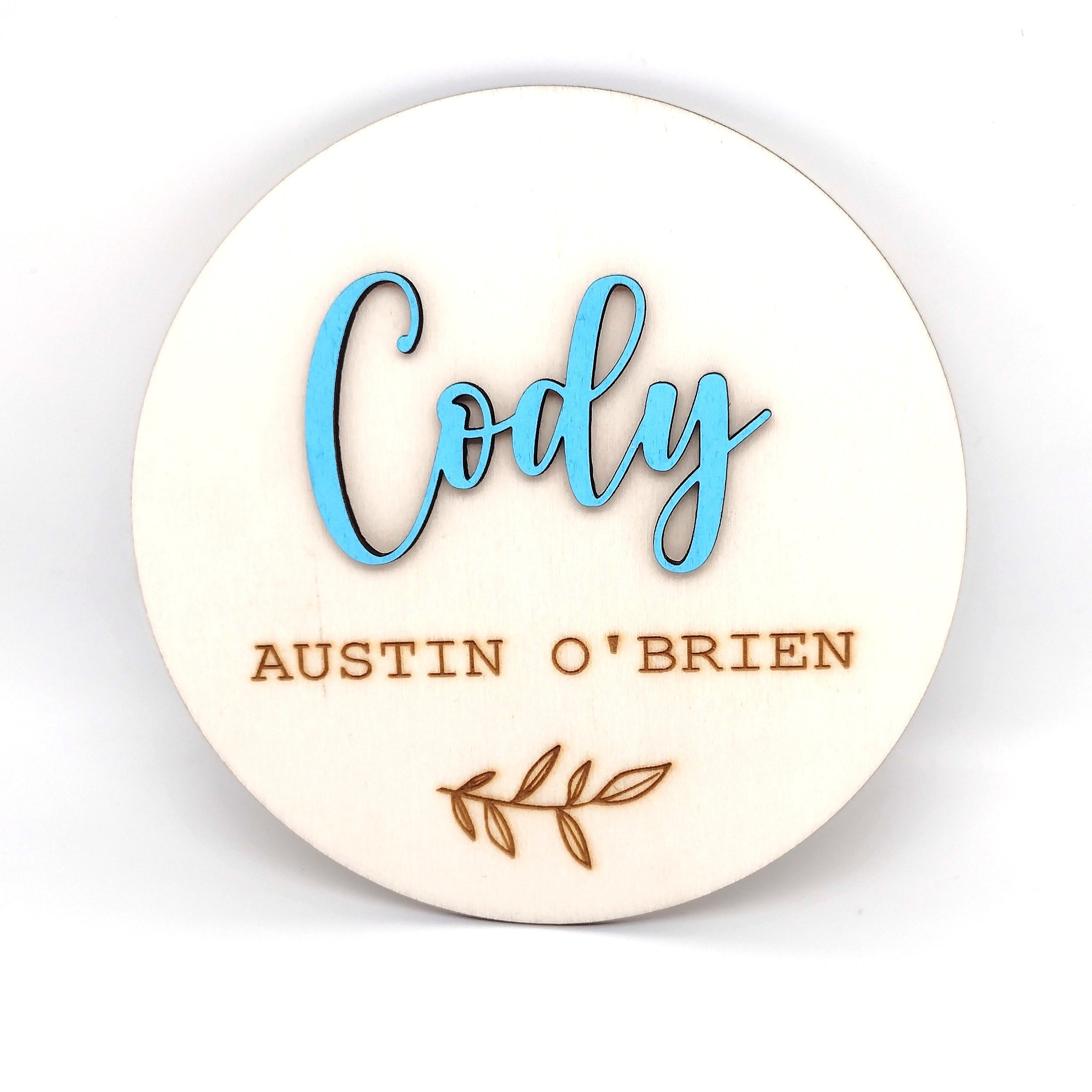 3D Name + Second Name + Surname + Wreath