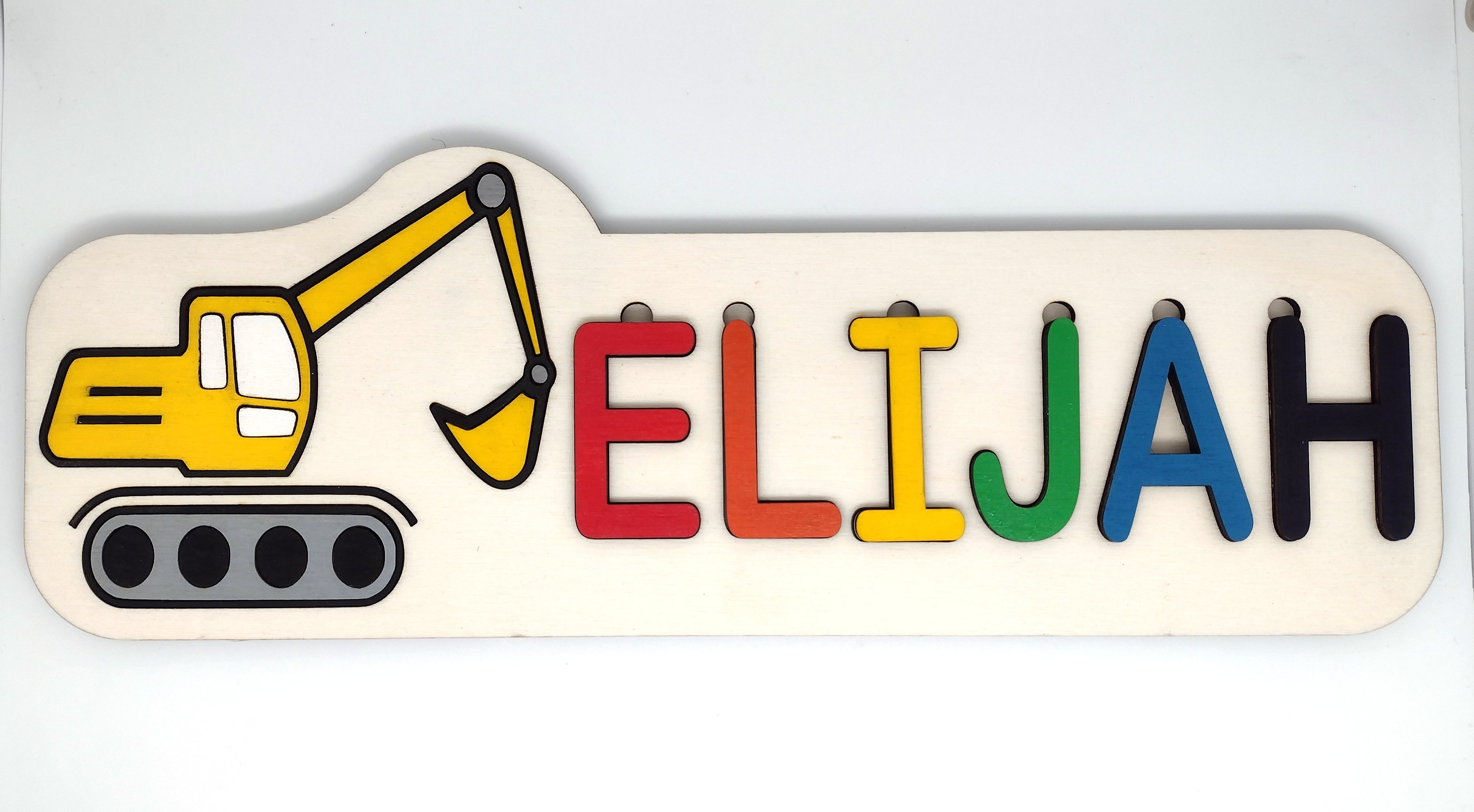 Excavator - Digger Name Puzzle