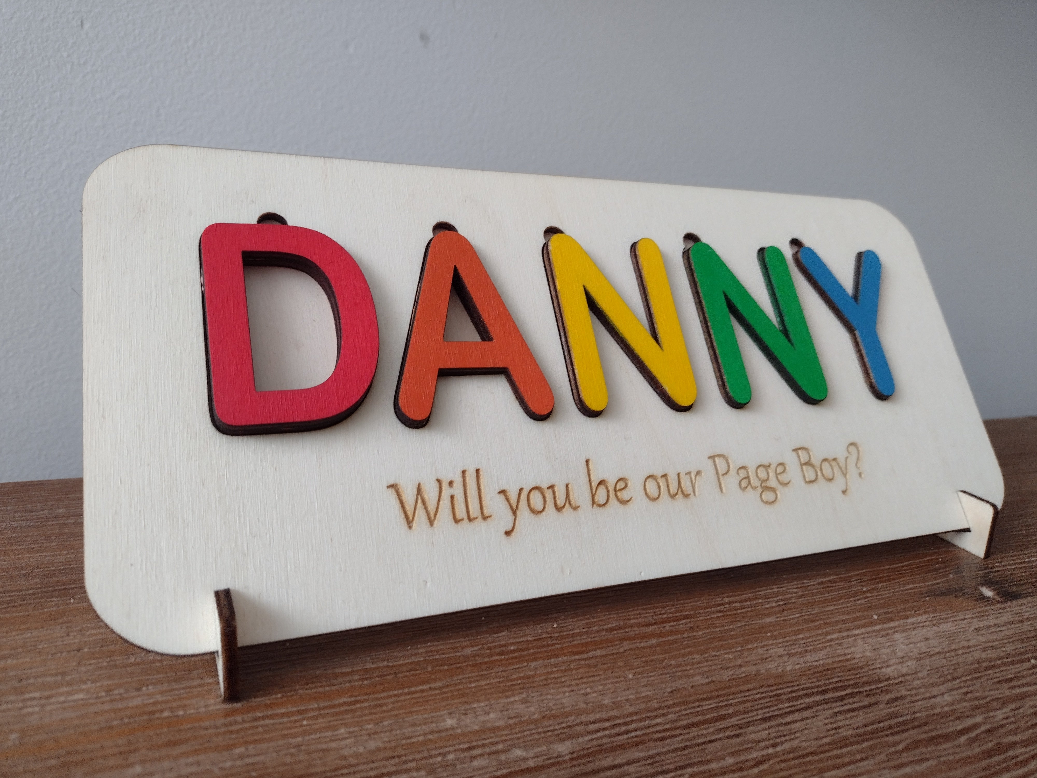 Will you be our Page Boy? - Name Puzzle