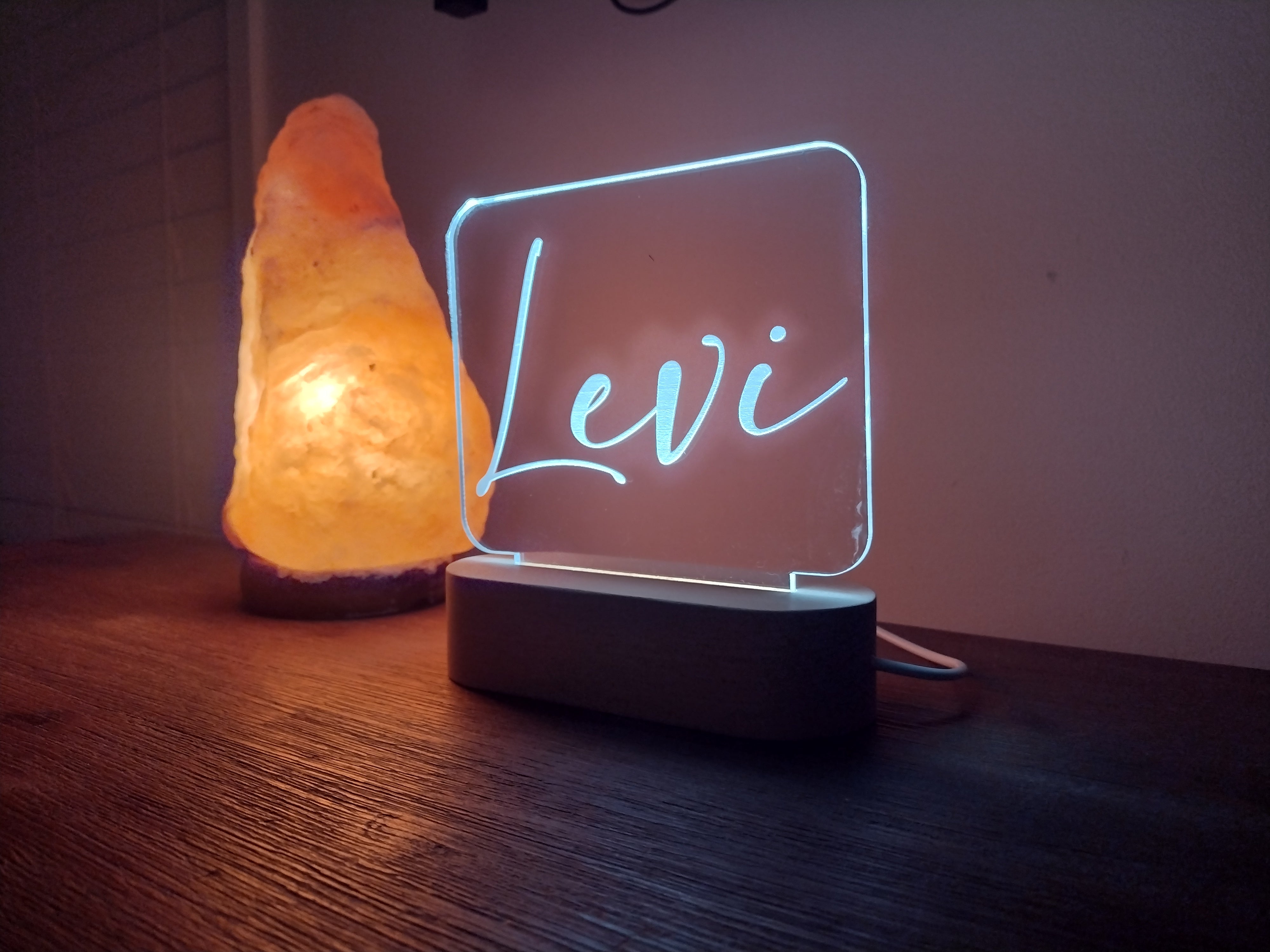 Personalised Acrylic Lamps - Name Only