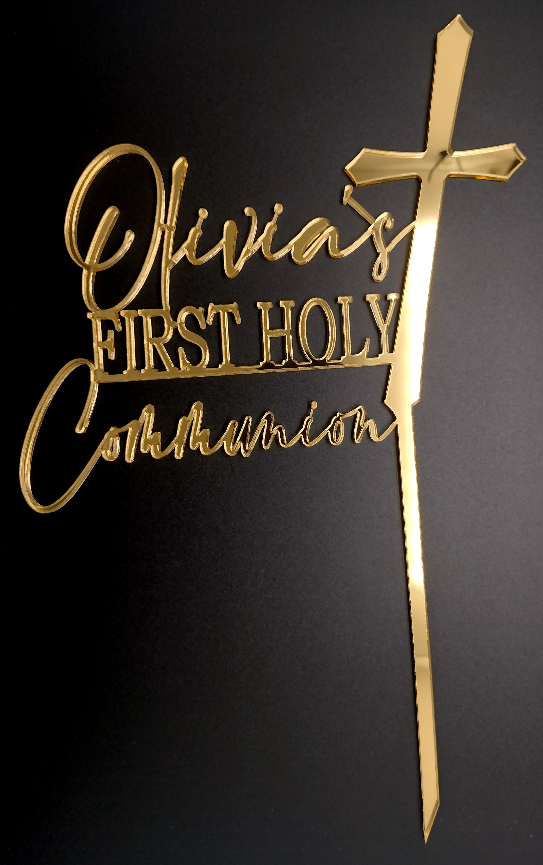 Name + First Holy Communion - BFont Cake Topper