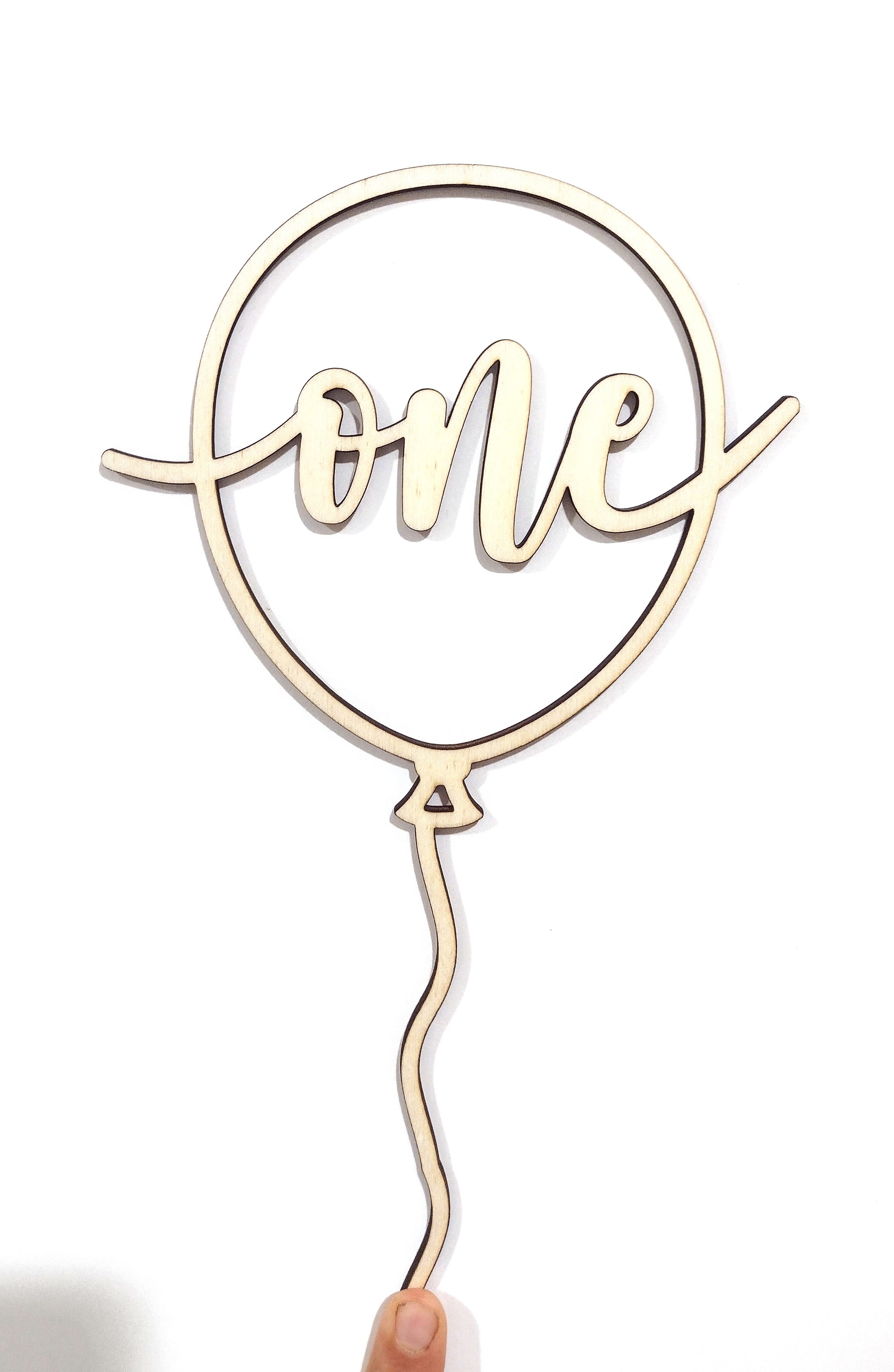 Balloon + One Cake Topper