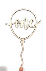 Load image into Gallery viewer, Balloon + One Cake Topper
